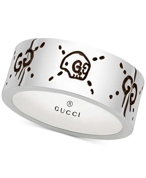 mens gucci ghost ring|gucci sterling silver ghost ring.